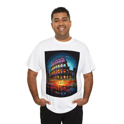 Luminous Cityscape - Unisex Heavy Cotton Tee