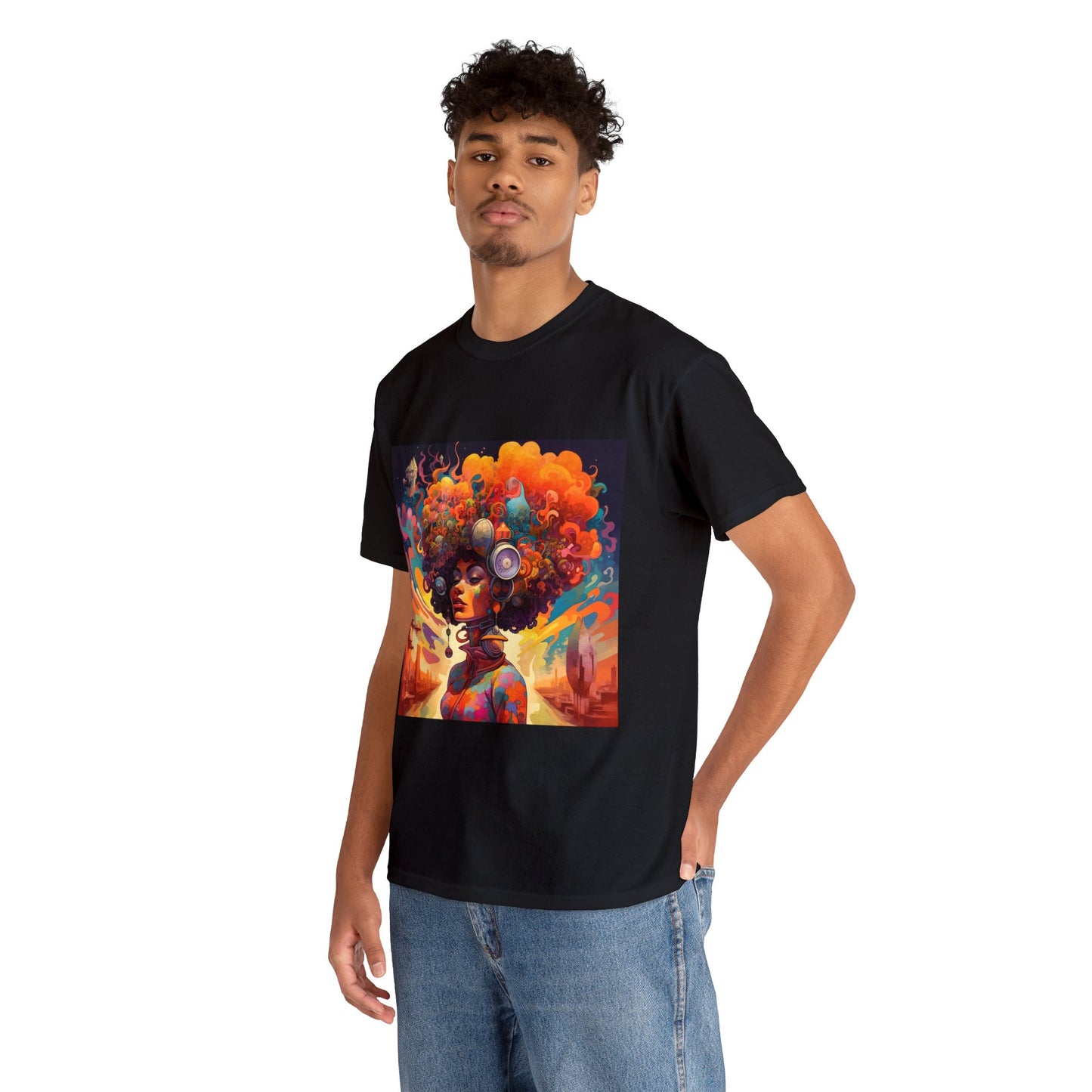 Cosmic Harmony - Unisex Heavy Cotton Tee