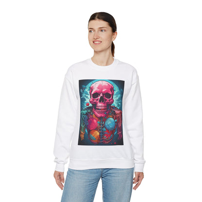 Vibrant Skull and Smoke Sweatshirt