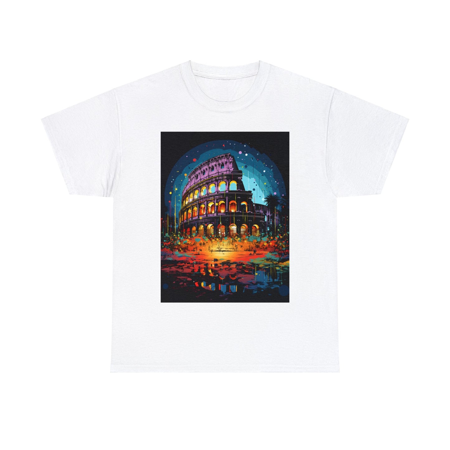 Luminous Cityscape - Unisex Heavy Cotton Tee