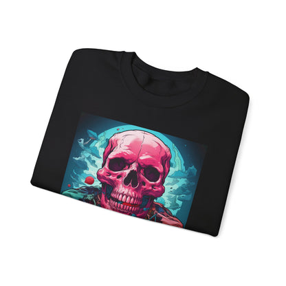 Vibrant Skull and Smoke Sweatshirt