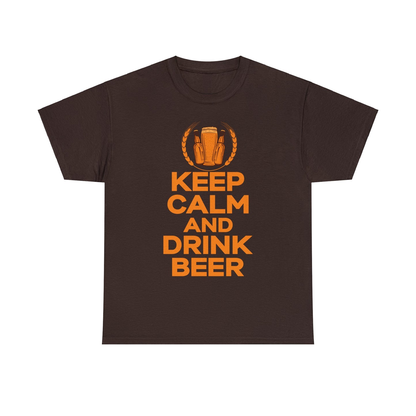 Keep Calm & Drink Beer - Unisex Heavy Cotton Tee