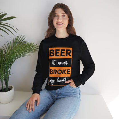 Slogan Print Crewneck Sweatshirt