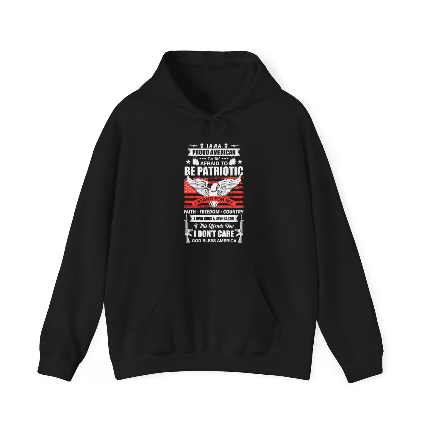 American Patriot - Unisex Heavy Hooded Sweatshirt