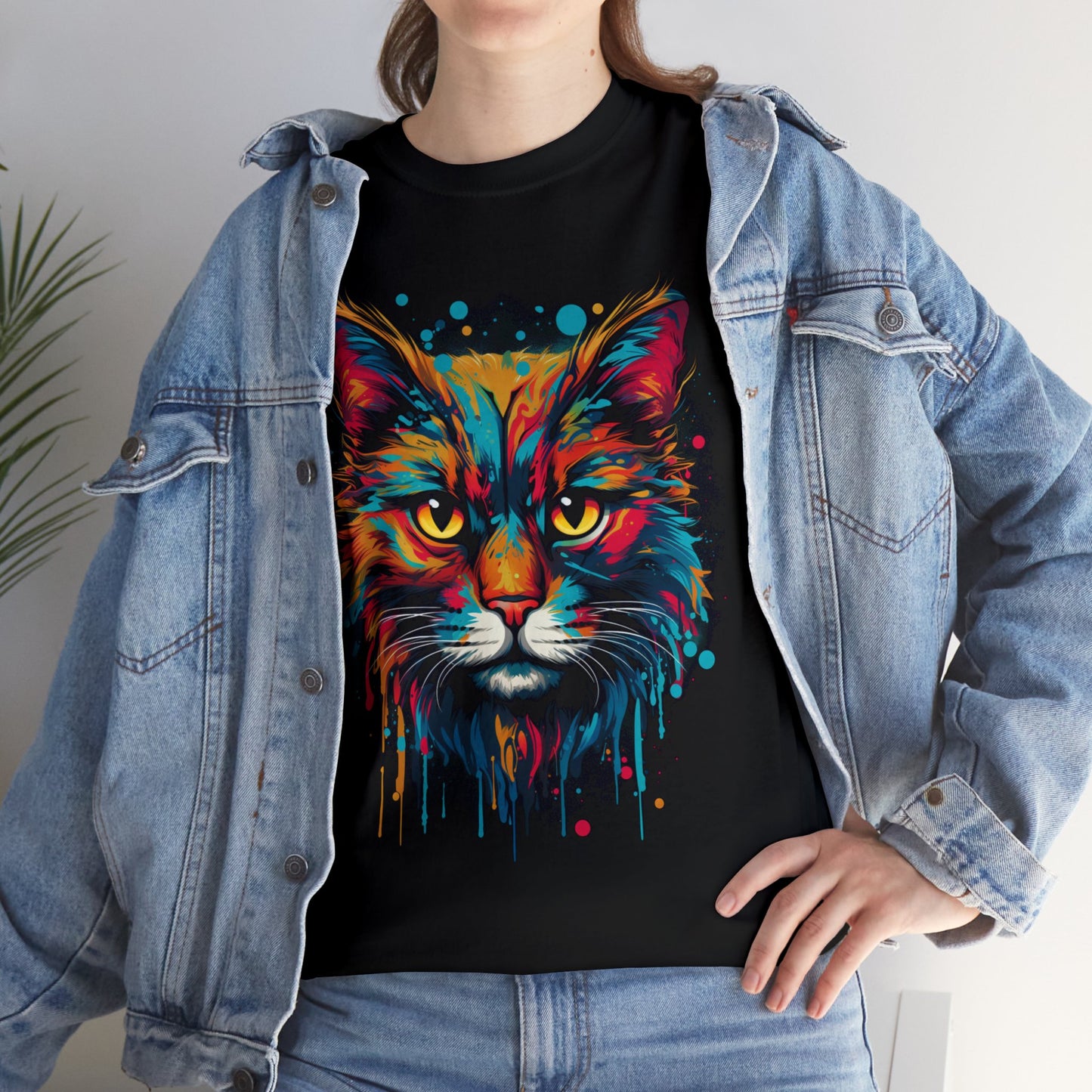 Graffiti Cat - Unisex Heavy Cotton Tee