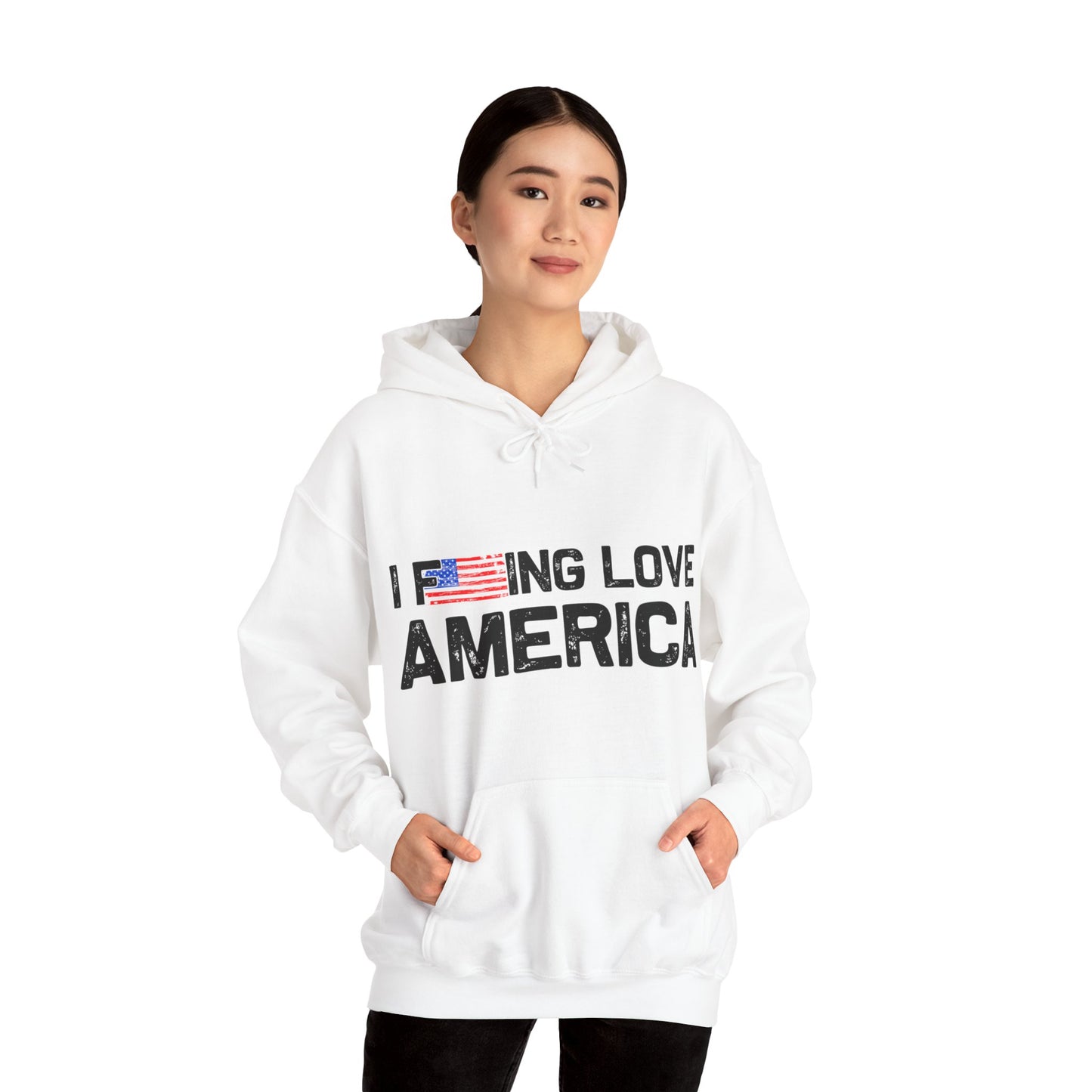 I F-ing Love America - Heavy Blend Hooded Sweatshirt