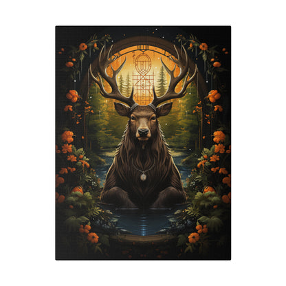 The Enchanted Stag Matte Canvas