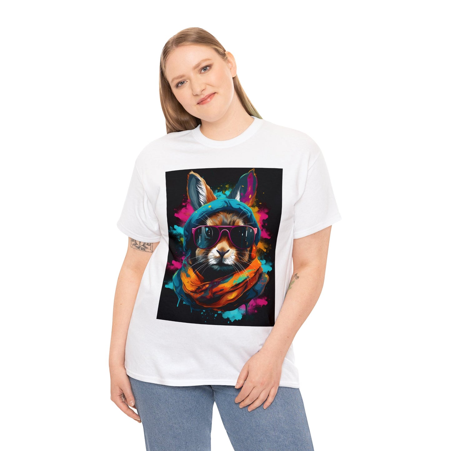 Cosmic Canine Coolness - Unisex Heavy Cotton Tee