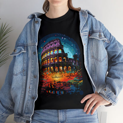 Luminous Cityscape - Unisex Heavy Cotton Tee