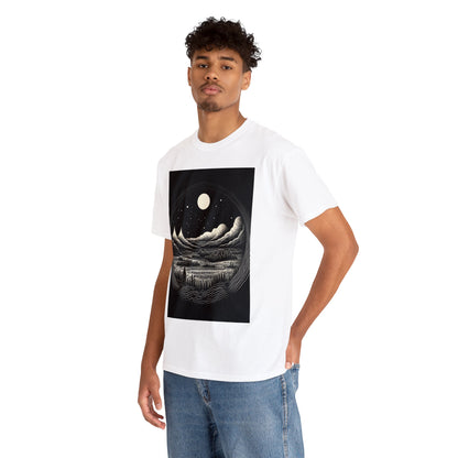 Moonlit Reflections - Unisex Heavy Cotton Tee