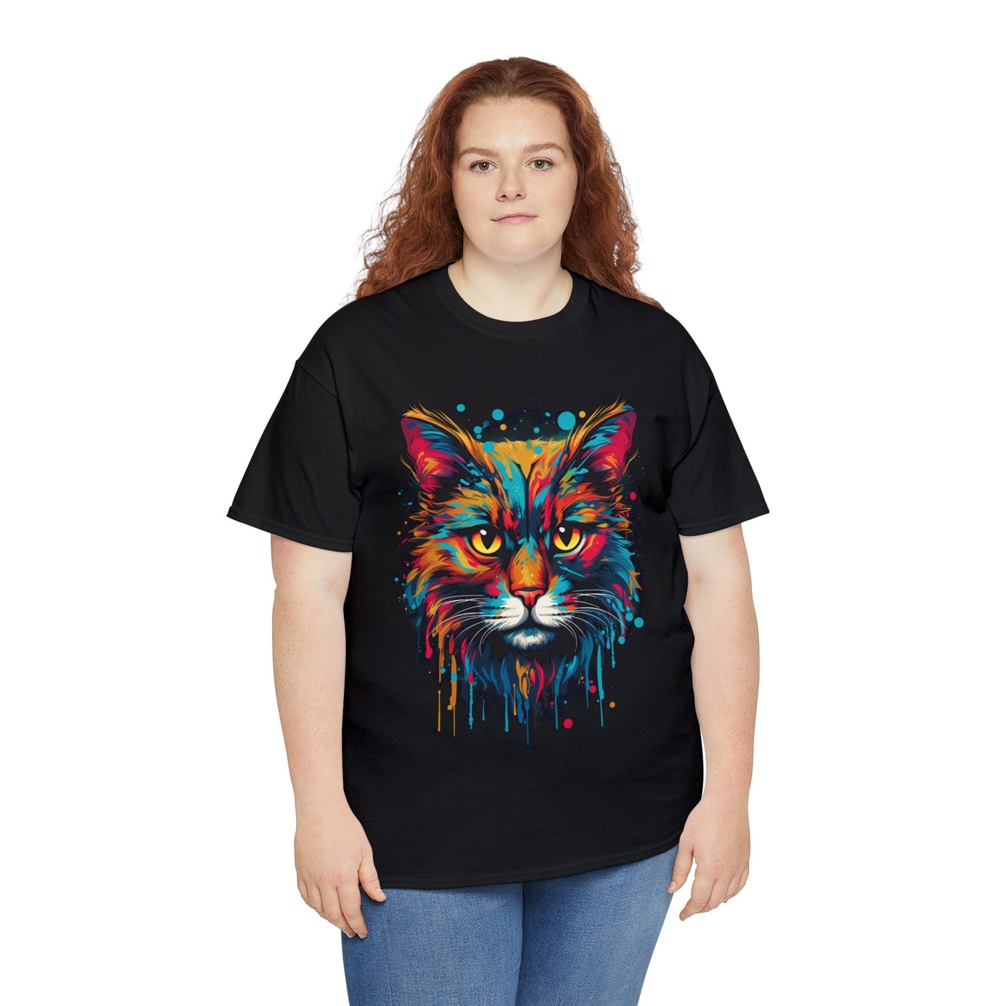 Graffiti Cat - Unisex Heavy Cotton Tee