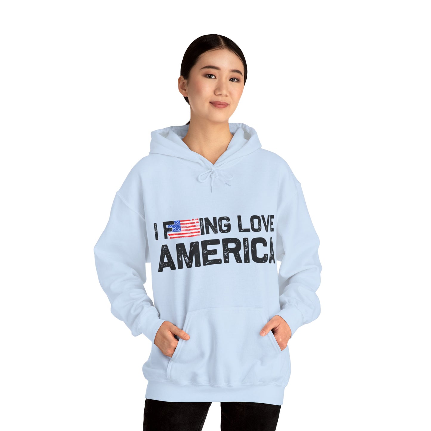 I F-ing Love America - Heavy Blend Hooded Sweatshirt