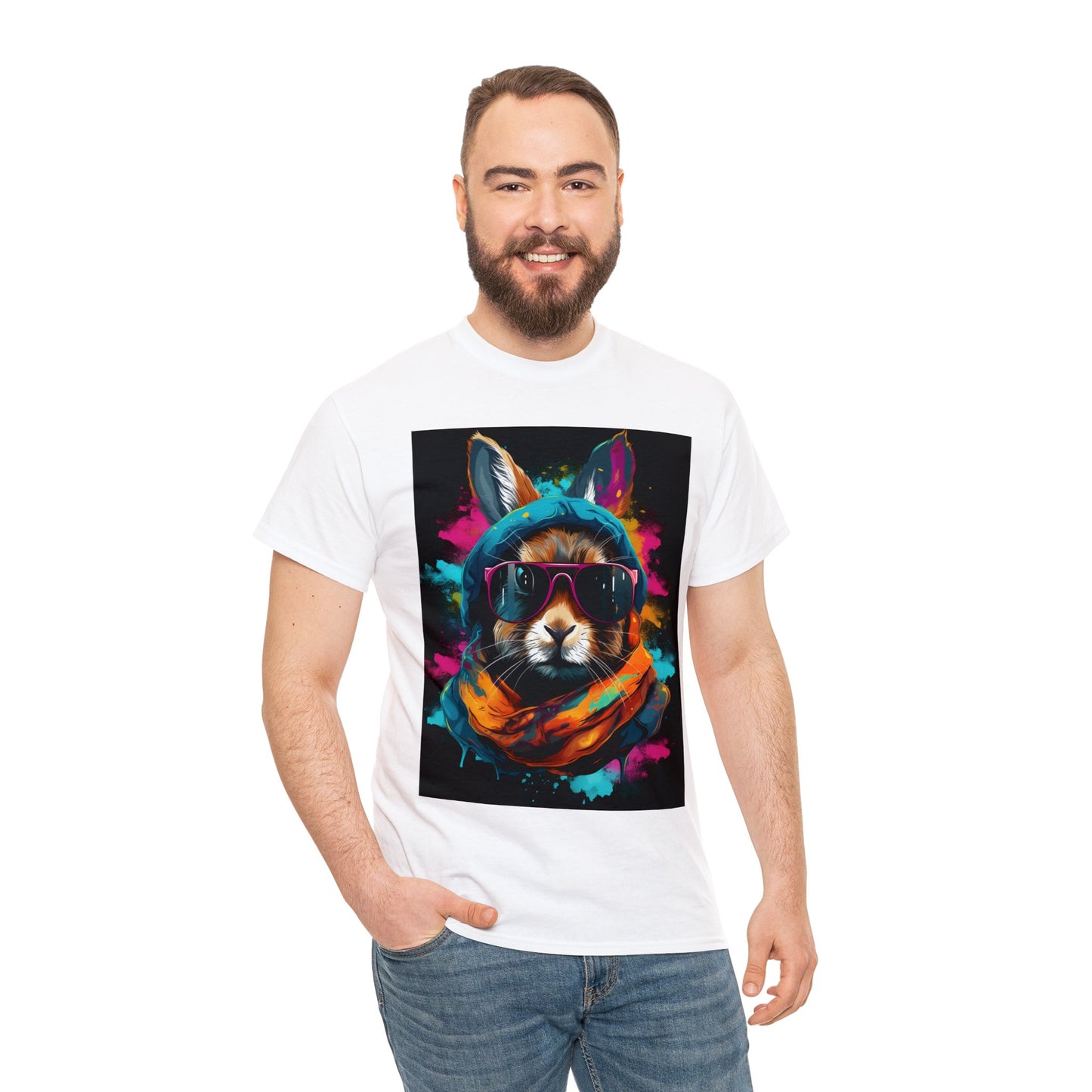 Cosmic Canine Coolness - Unisex Heavy Cotton Tee