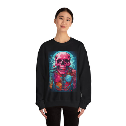 Vibrant Skull and Smoke Sweatshirt