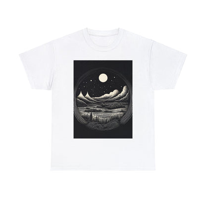 Moonlit Reflections - Unisex Heavy Cotton Tee