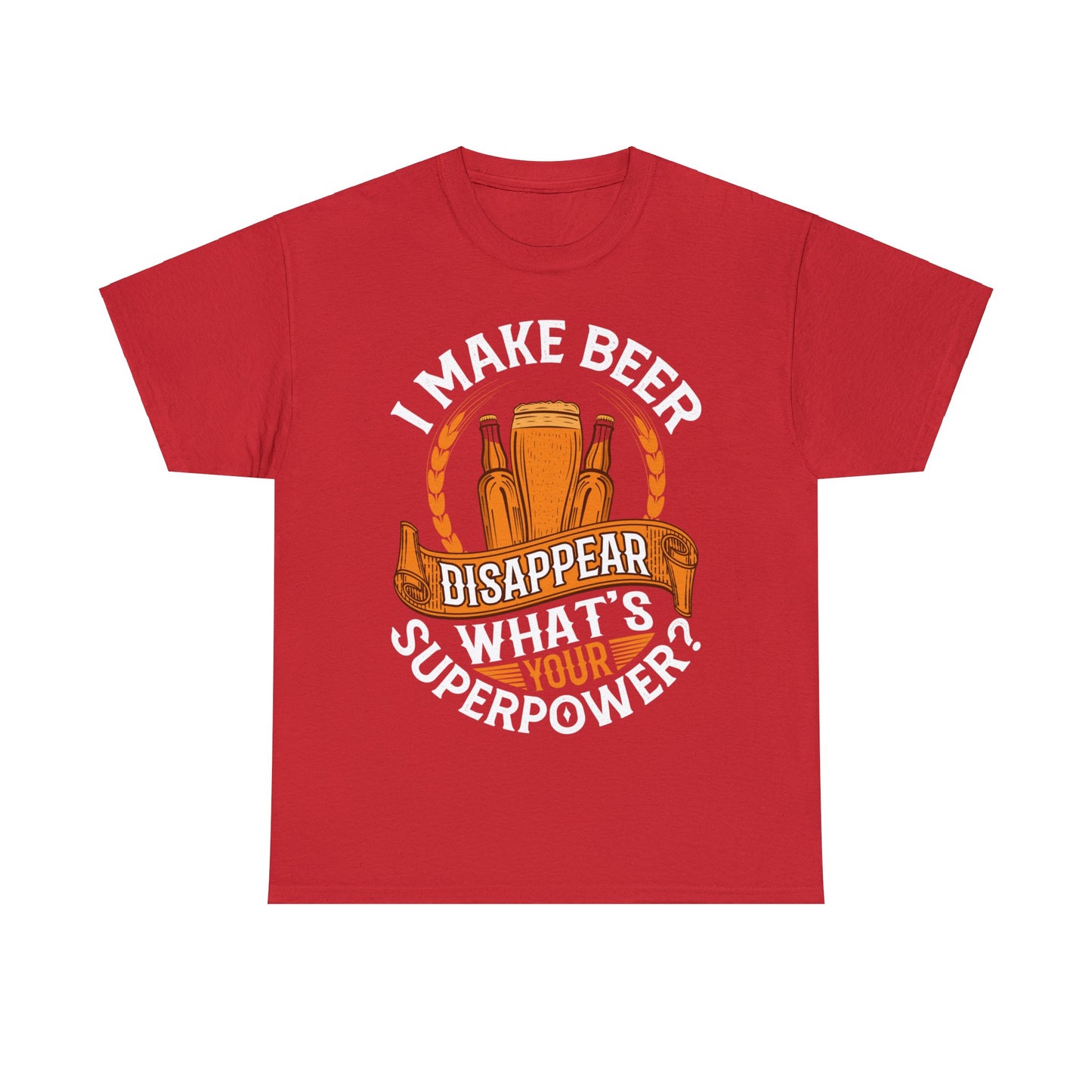 I Make Beer Disappear - Unisex Heavy Cotton Tee