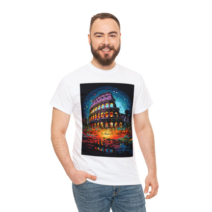 Luminous Cityscape - Unisex Heavy Cotton Tee