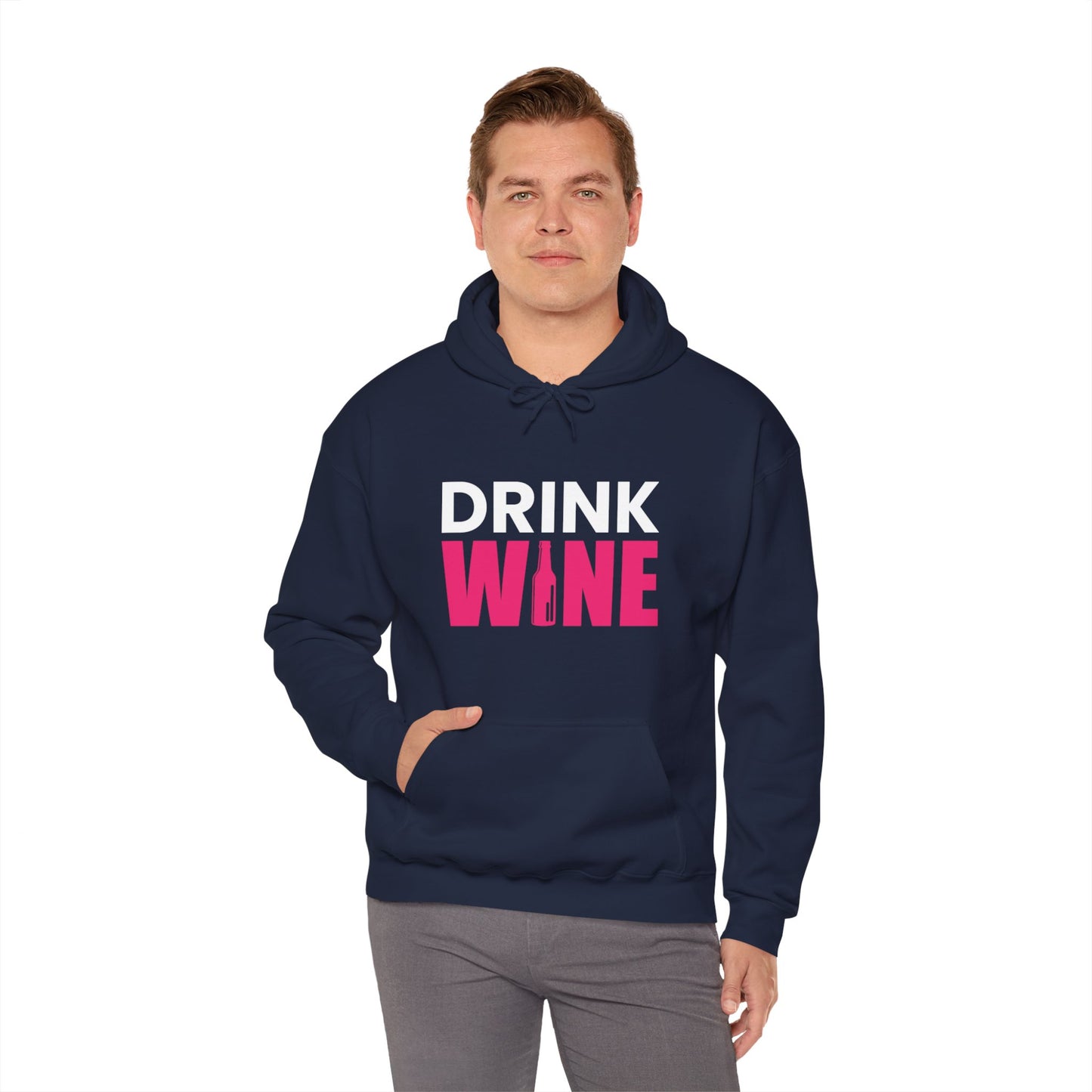 Drink Wine - Heavy Blend Hooded Sweatshirt