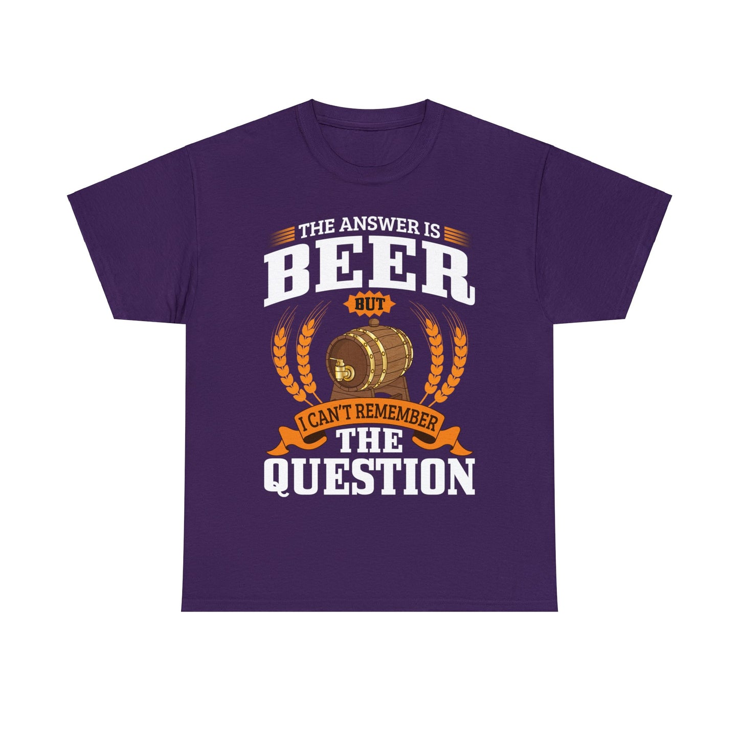 The Answer is Beer - Unisex Heavy Cotton Tee