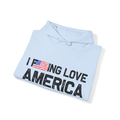 I F-ing Love America - Heavy Blend Hooded Sweatshirt