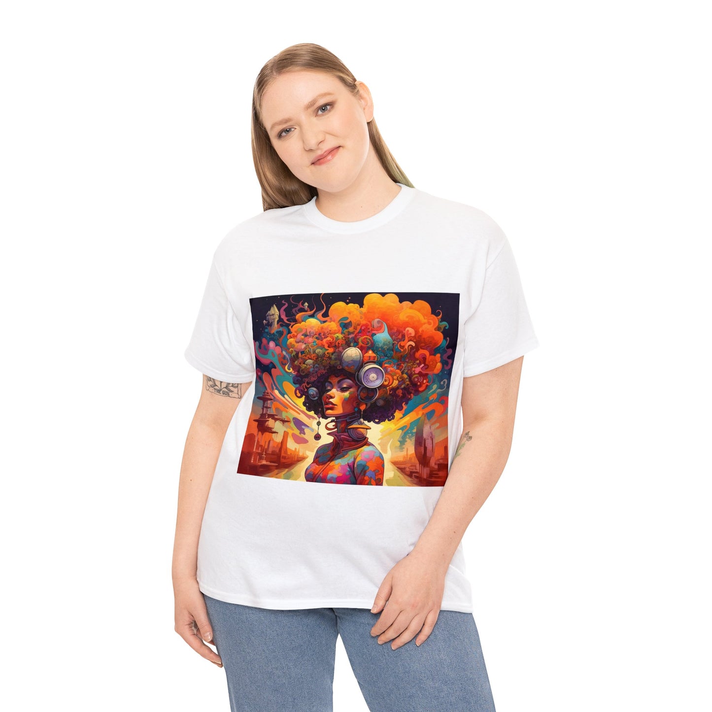 Cosmic Harmony - Unisex Heavy Cotton Tee