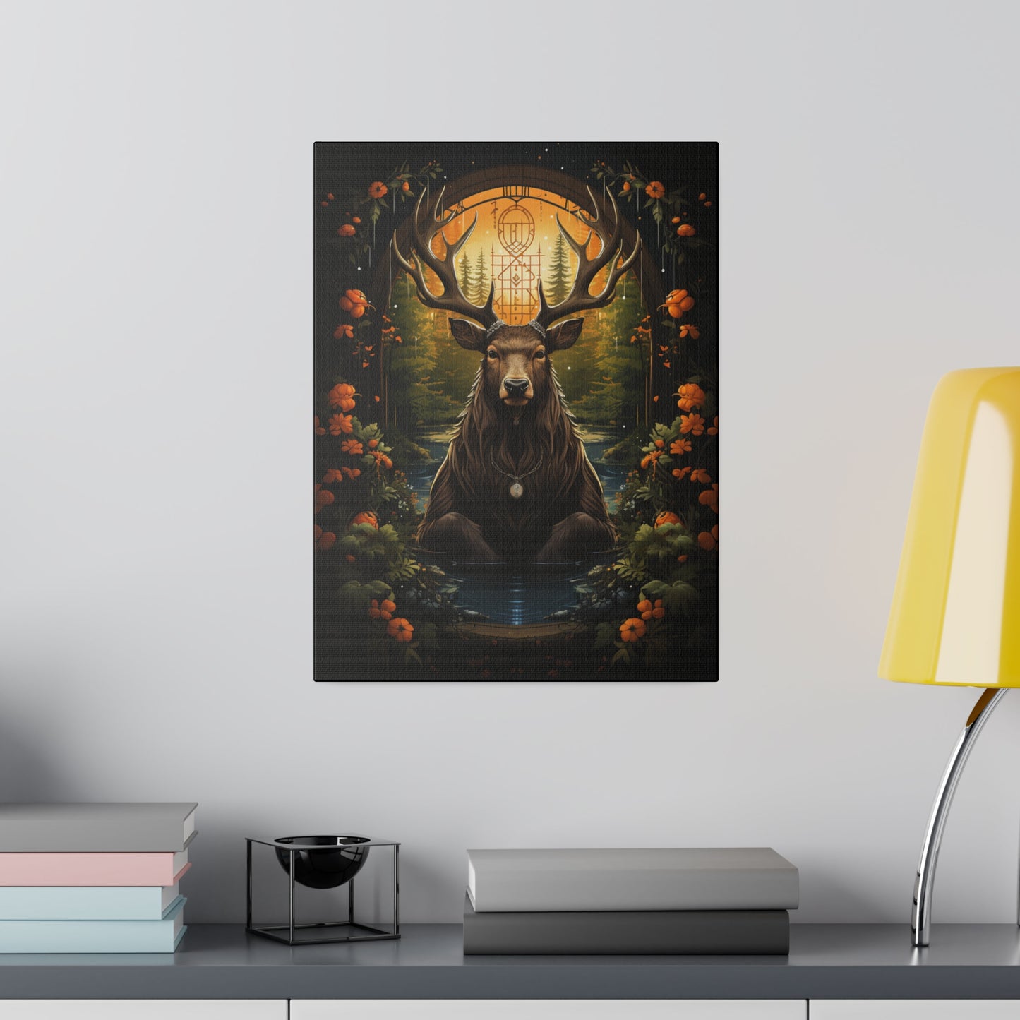 The Enchanted Stag Matte Canvas