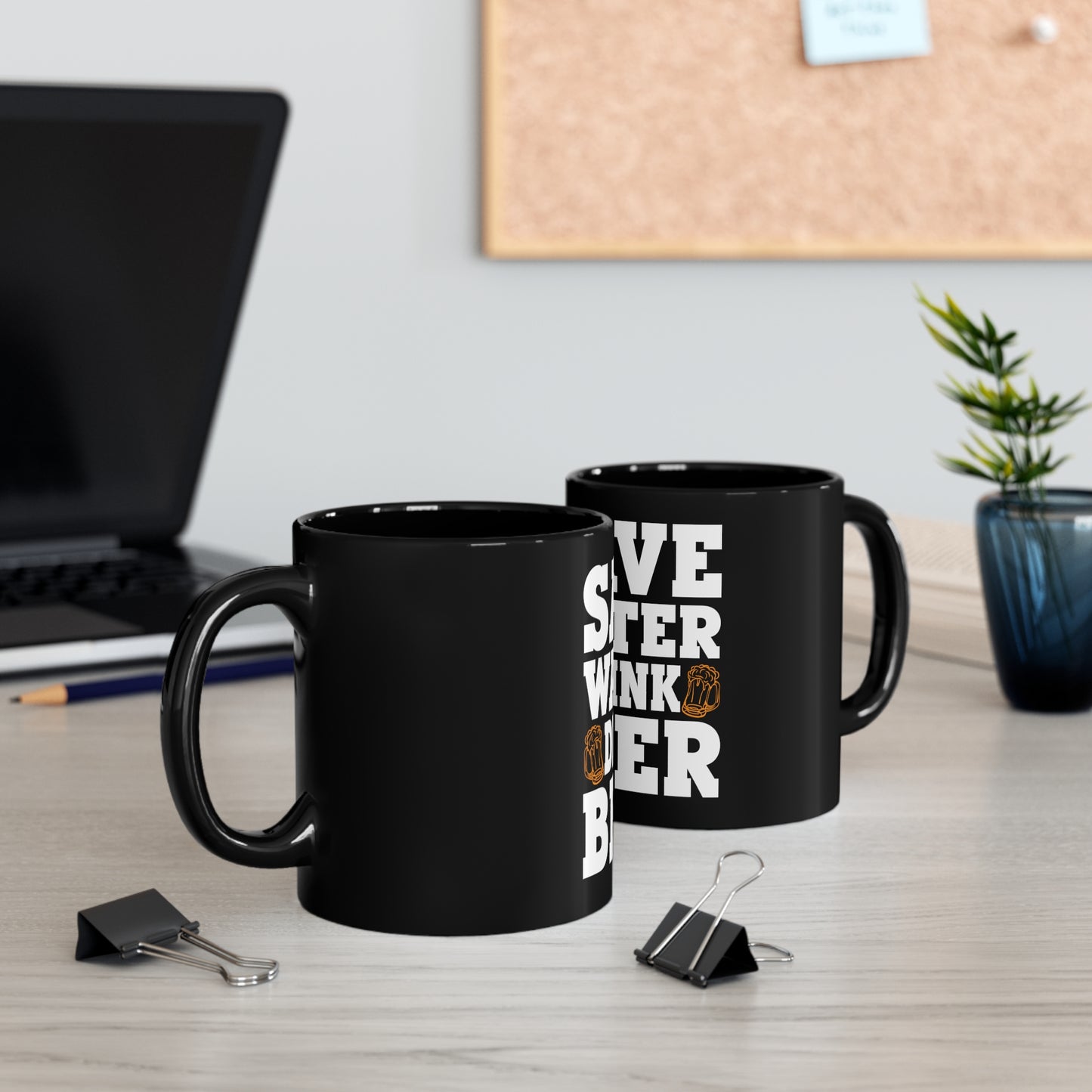 Save Water Drink Beer - 11oz Black Mug