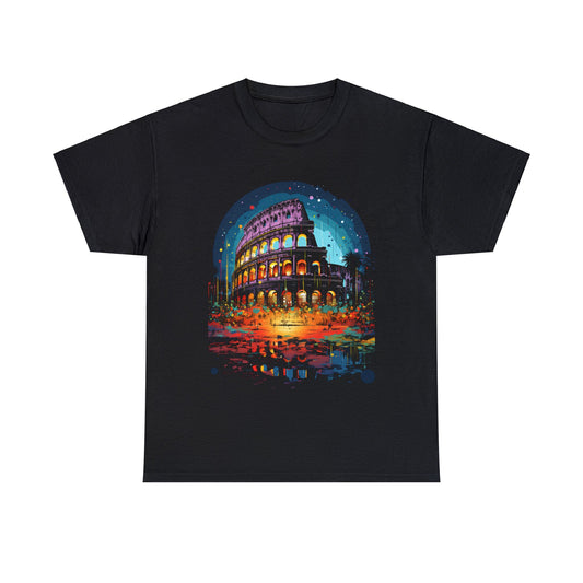 Luminous Cityscape - Unisex Heavy Cotton Tee