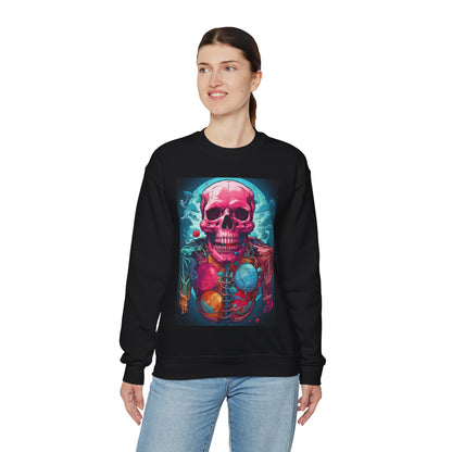 Vibrant Skull and Smoke Sweatshirt