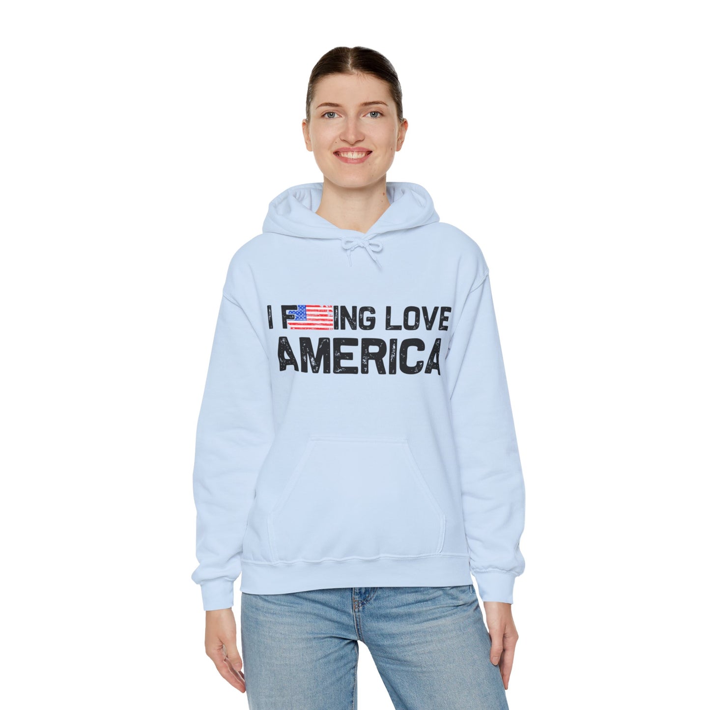 I F-ing Love America - Heavy Blend Hooded Sweatshirt