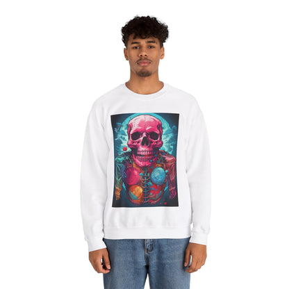 Vibrant Skull and Smoke Sweatshirt