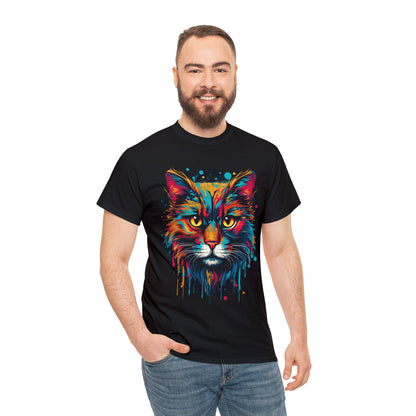 Graffiti Cat - Unisex Heavy Cotton Tee