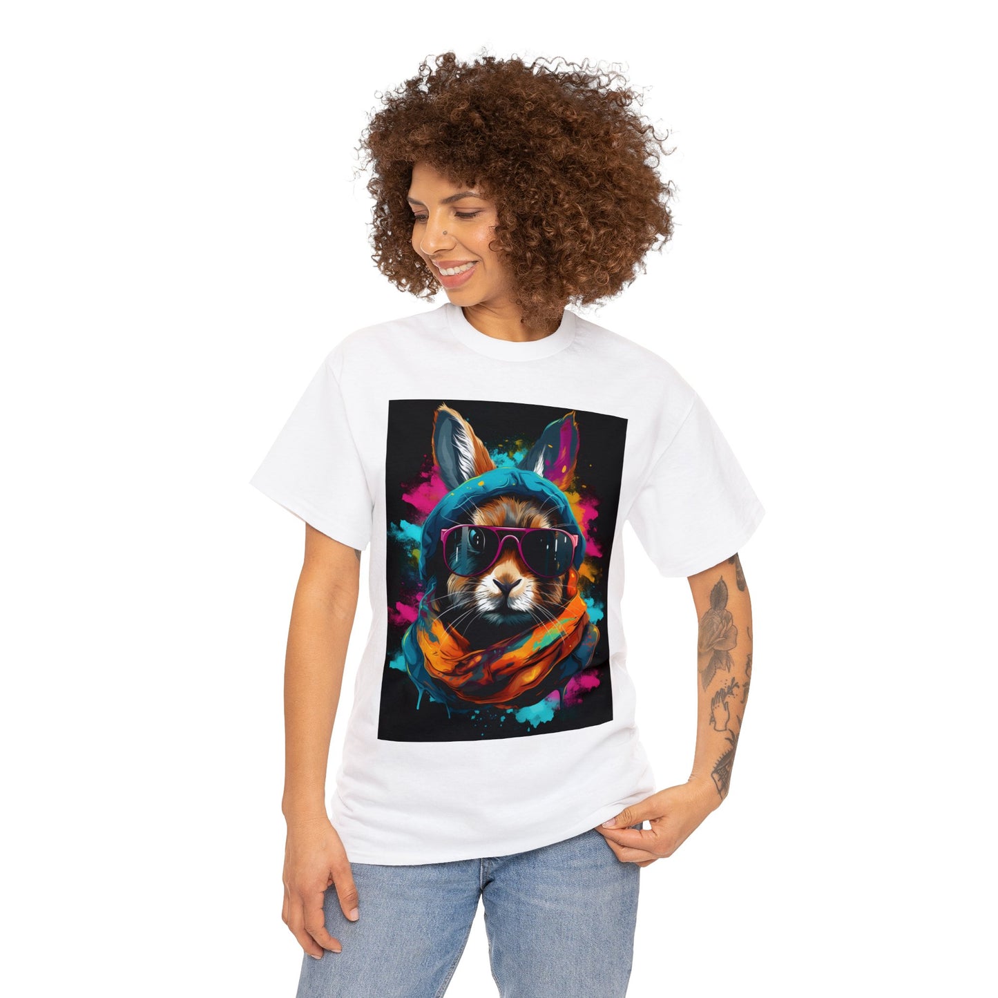 Cosmic Canine Coolness - Unisex Heavy Cotton Tee