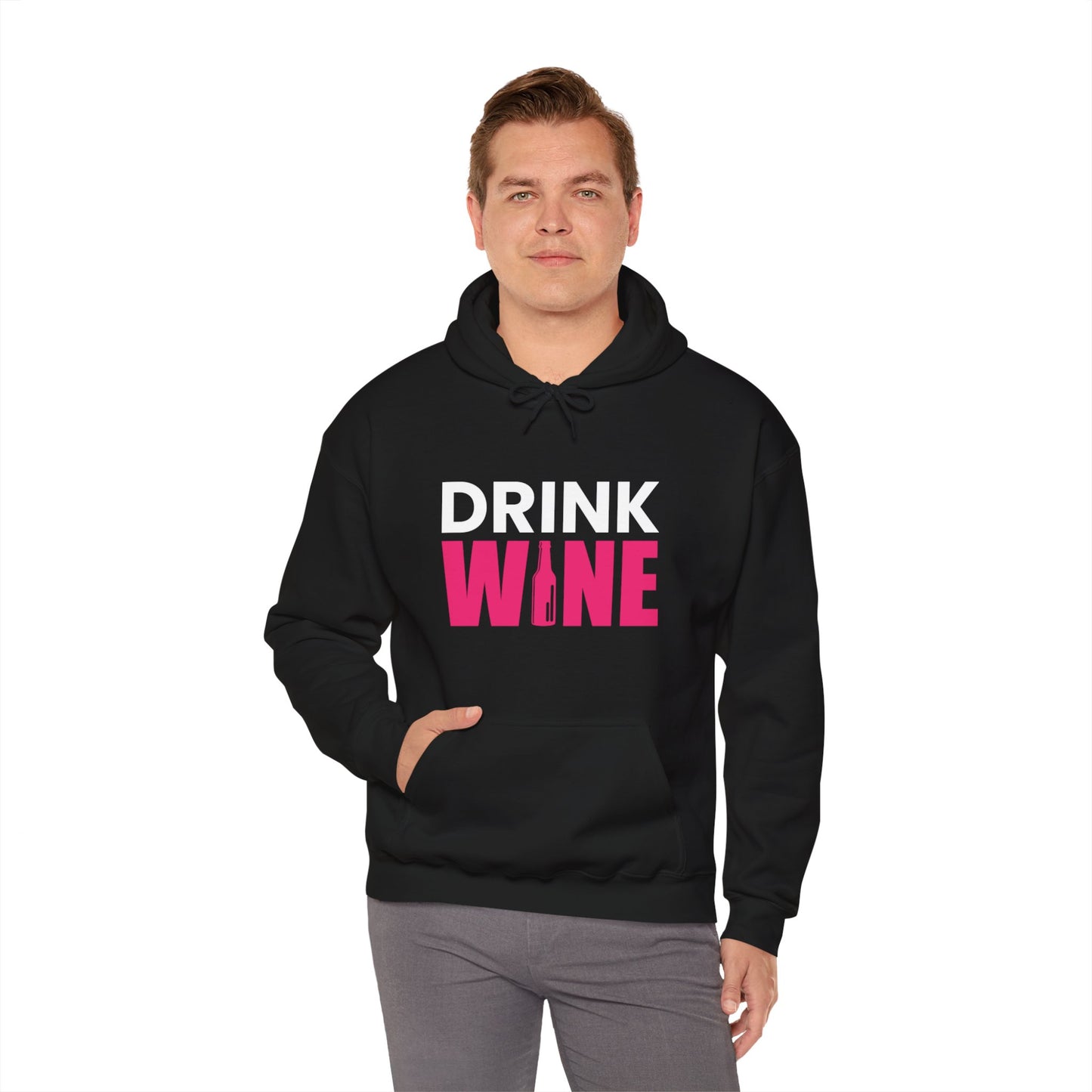 Drink Wine - Heavy Blend Hooded Sweatshirt