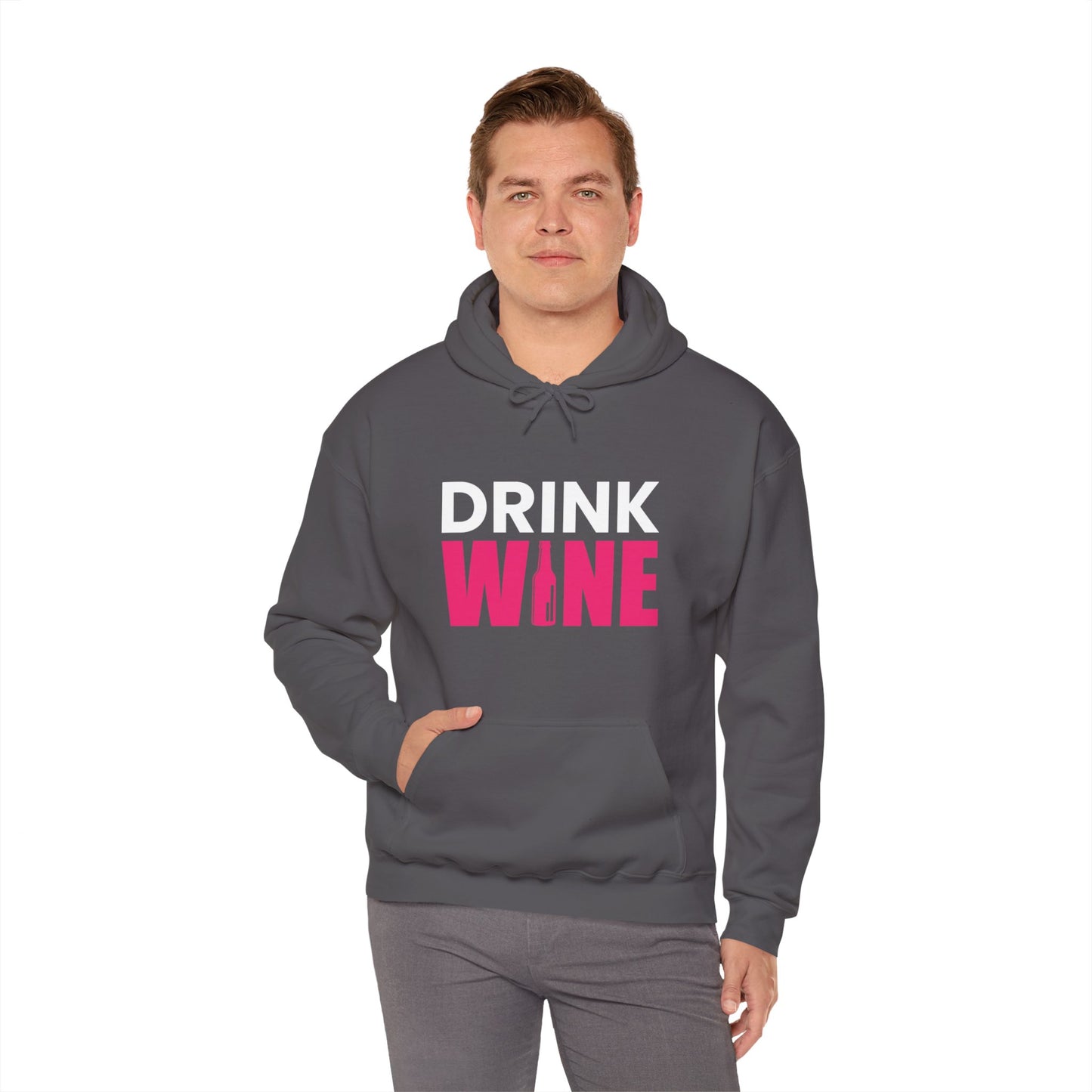 Drink Wine - Heavy Blend Hooded Sweatshirt