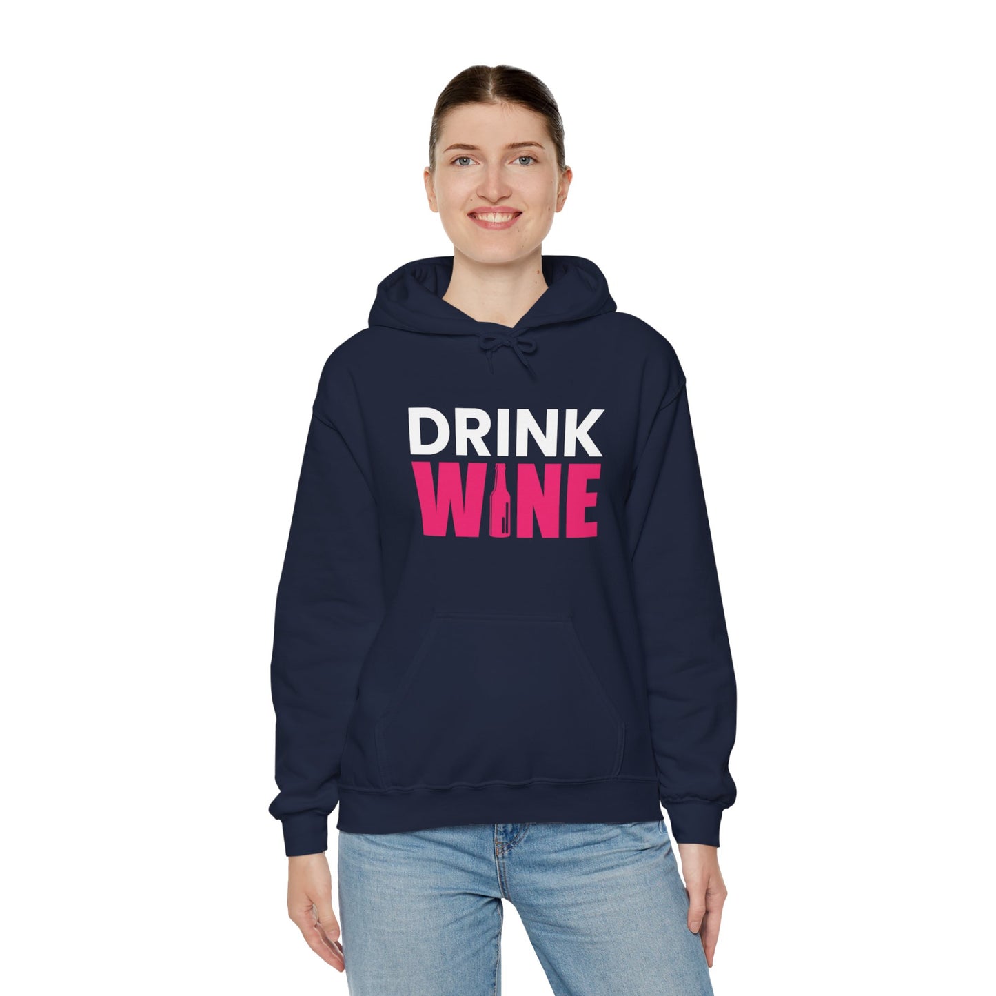 Drink Wine - Heavy Blend Hooded Sweatshirt