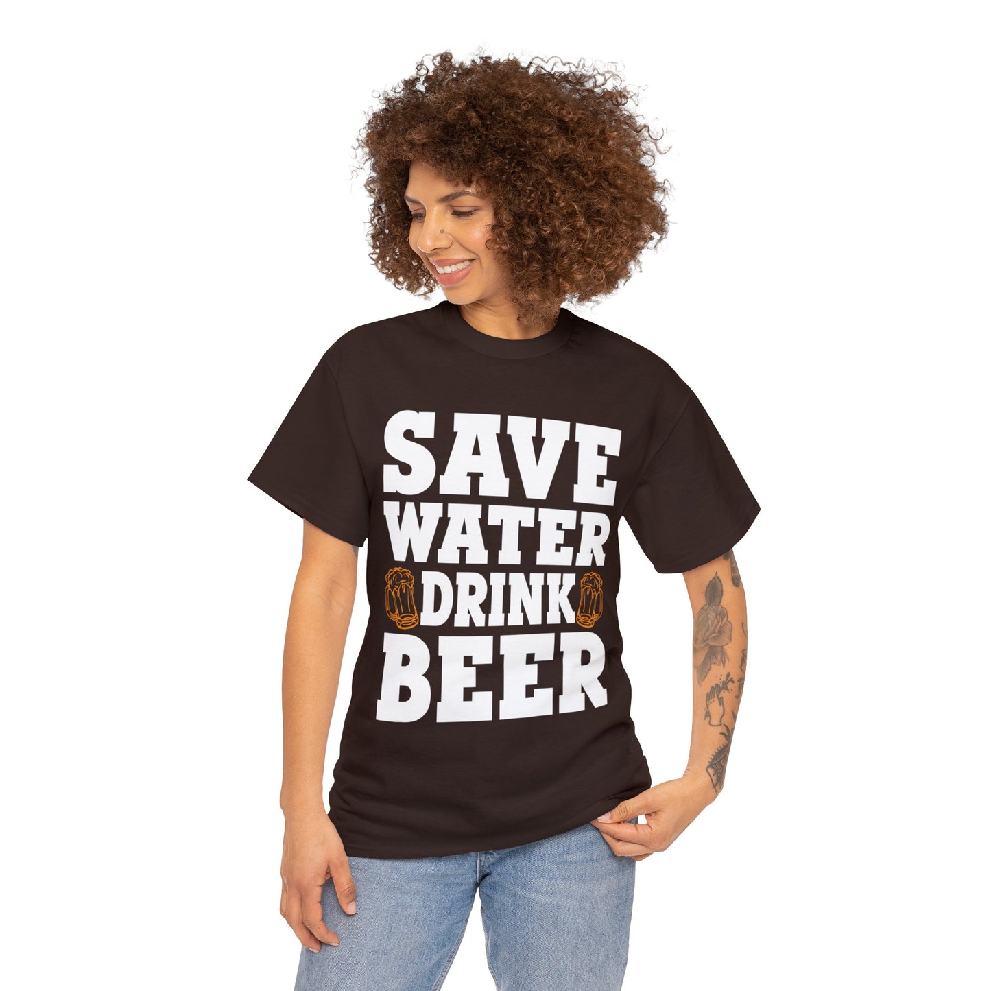 Save Water Drink Beer - Unisex Heavy Cotton Tee