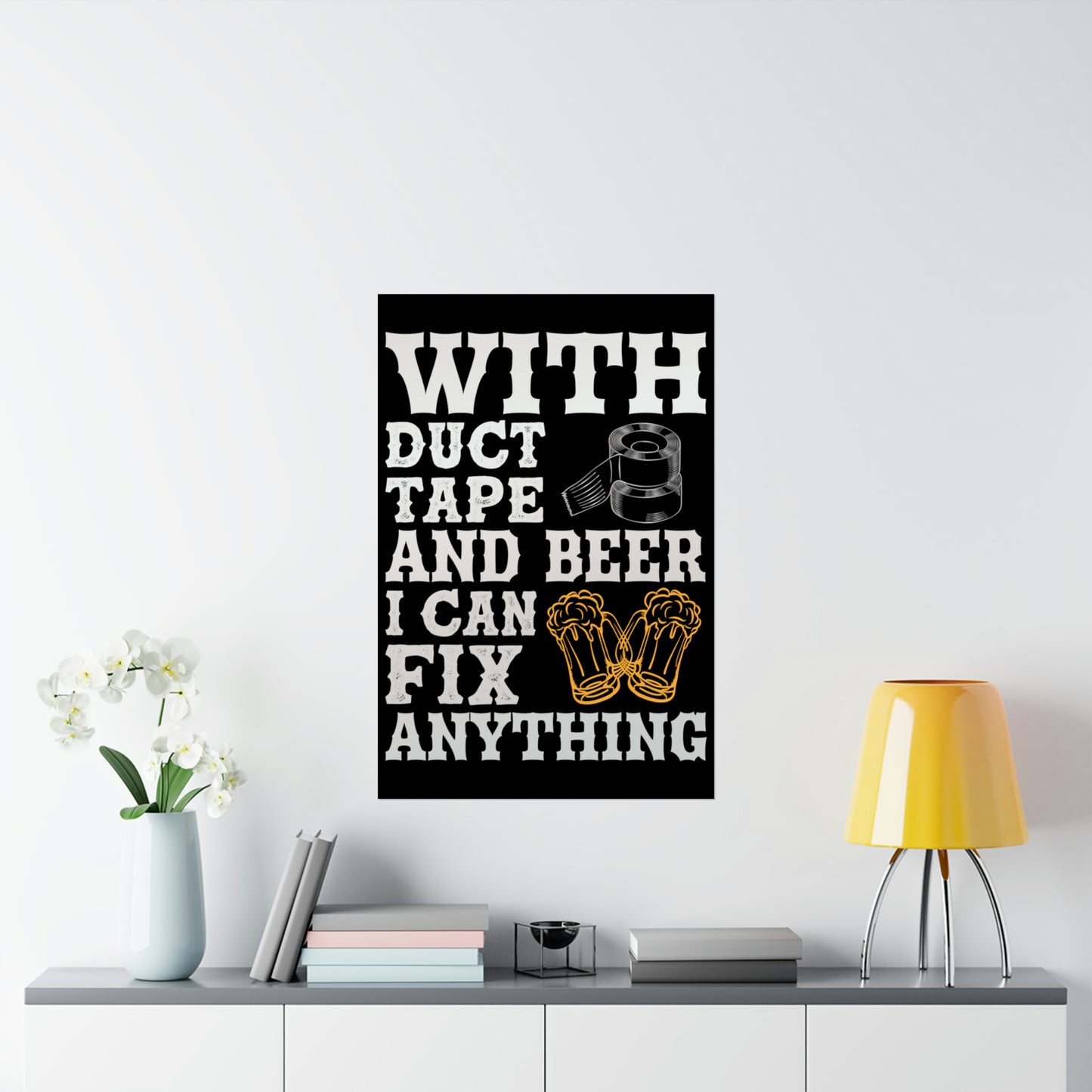 Duct Tape & Beer Matte Vertical Posters